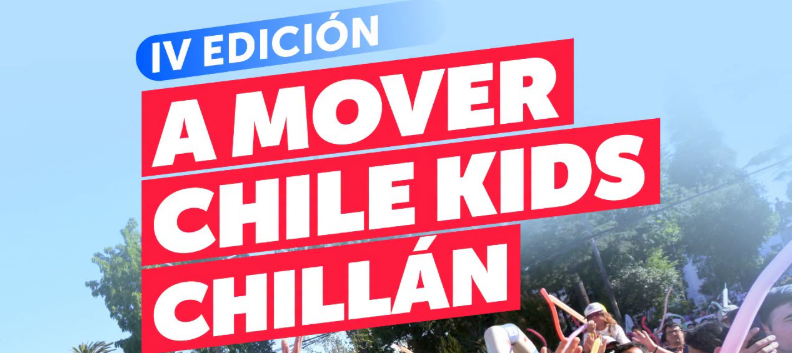 «A Mover Chile Kids» llega a la Plaza de Armas de Chillán el 10 de octubre